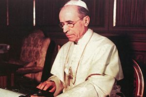 Pie XII, sœur Pascalina et le cardinal Tien Ken-Sin